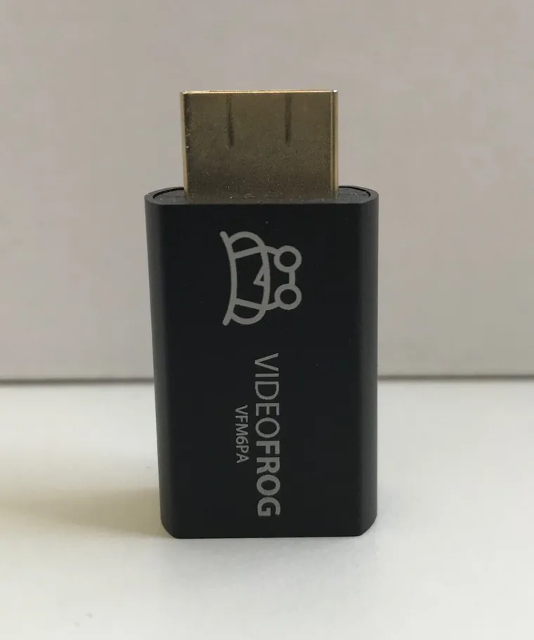 VIDEOFROG aufrecht stehend