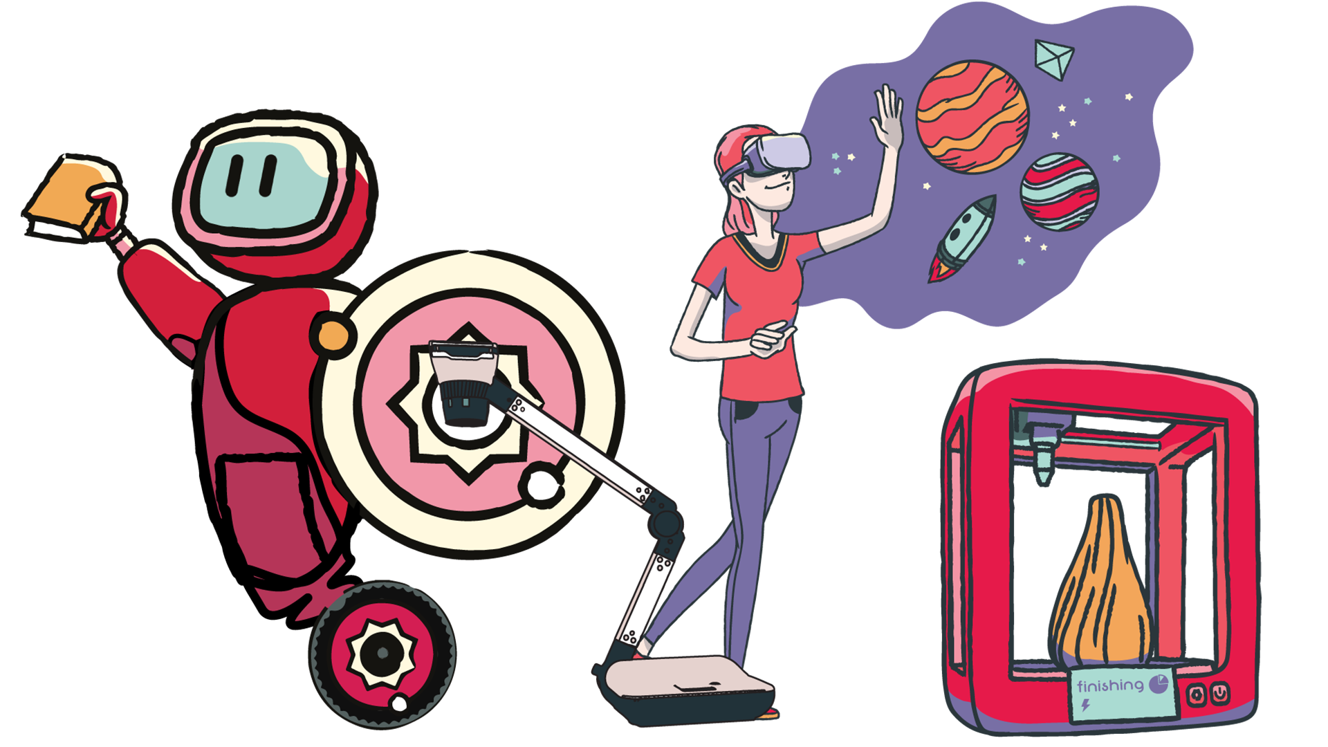 Künstlerische Darstellung EDU Hardware Solutions